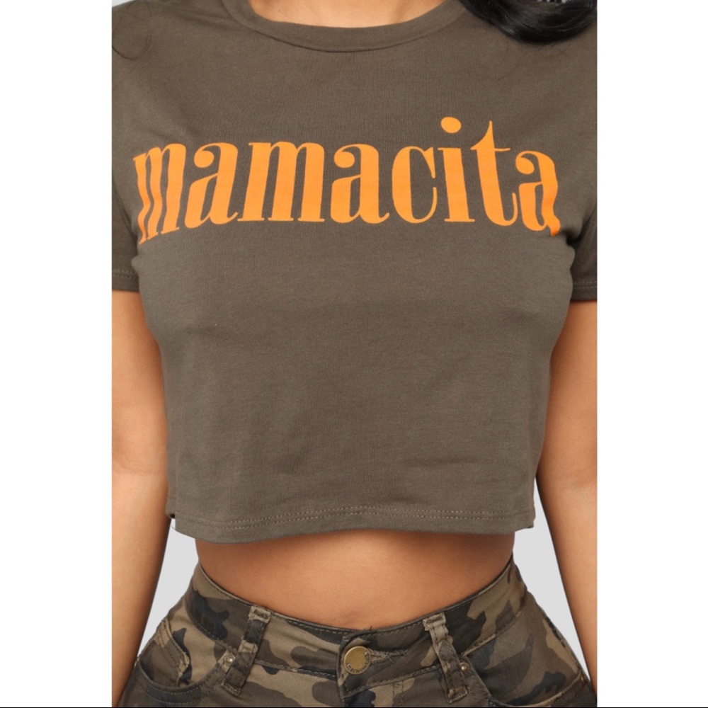 Mamacita tee- olive